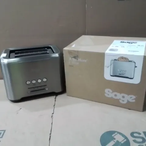 BOXED SAGE THE BIT MORE 2 SLICE BTA720UK 2 SLICE TOASTER - STAINLESS STEEL