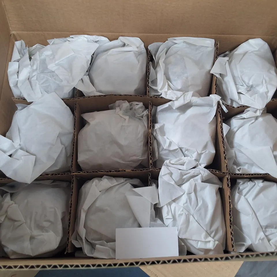 SET OF 12 GISELA GRAHAM DECORATIVE CLEAR BAUBLES