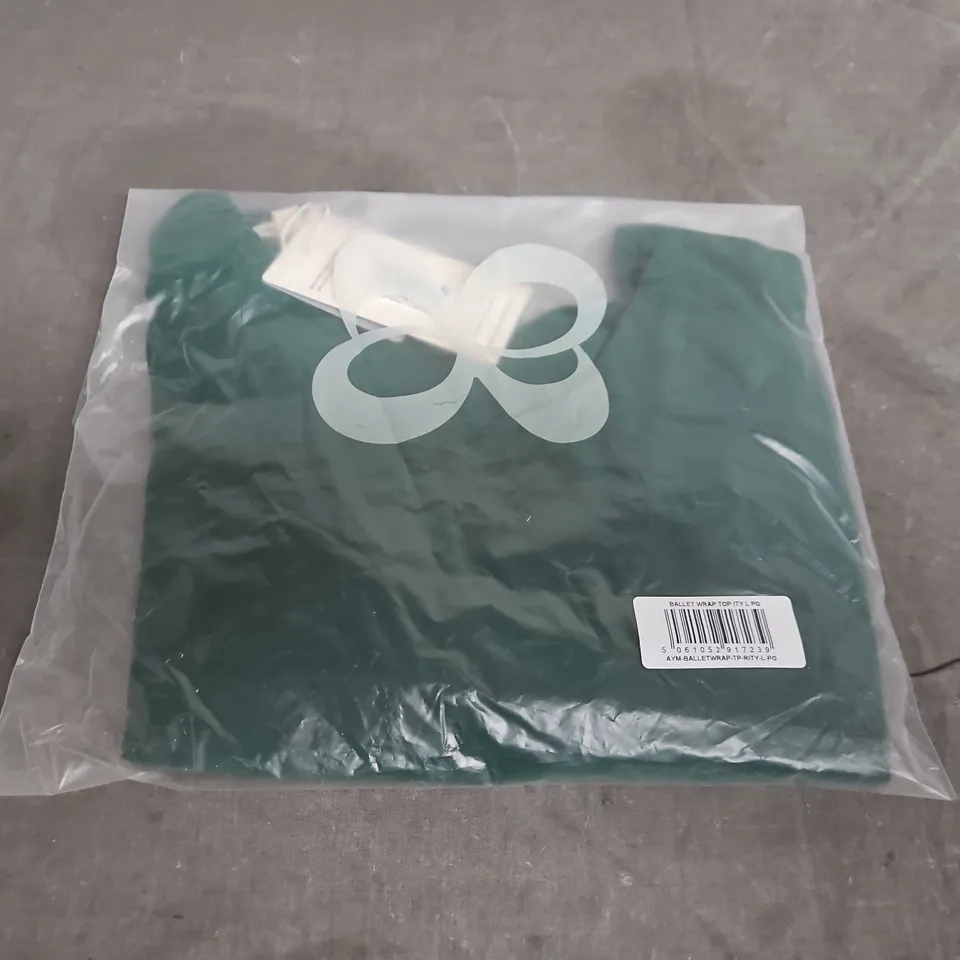 BAGGED AYM BALLET WRAP TOP - SIZE L