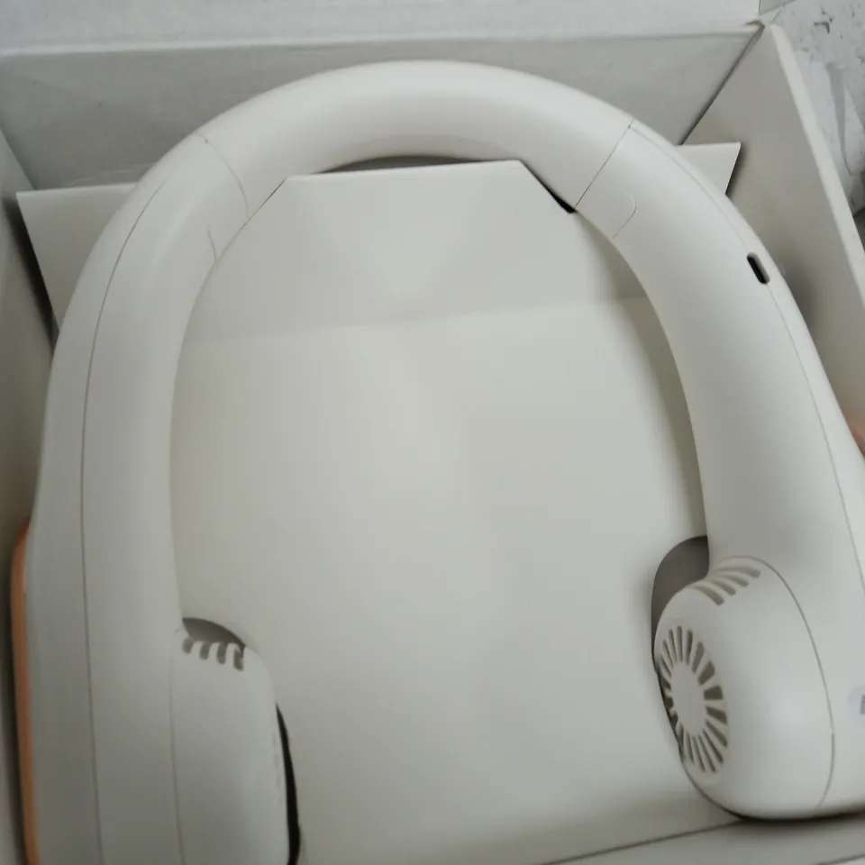 DIGITAL DISPLAY NECK FAN IN WHITE 