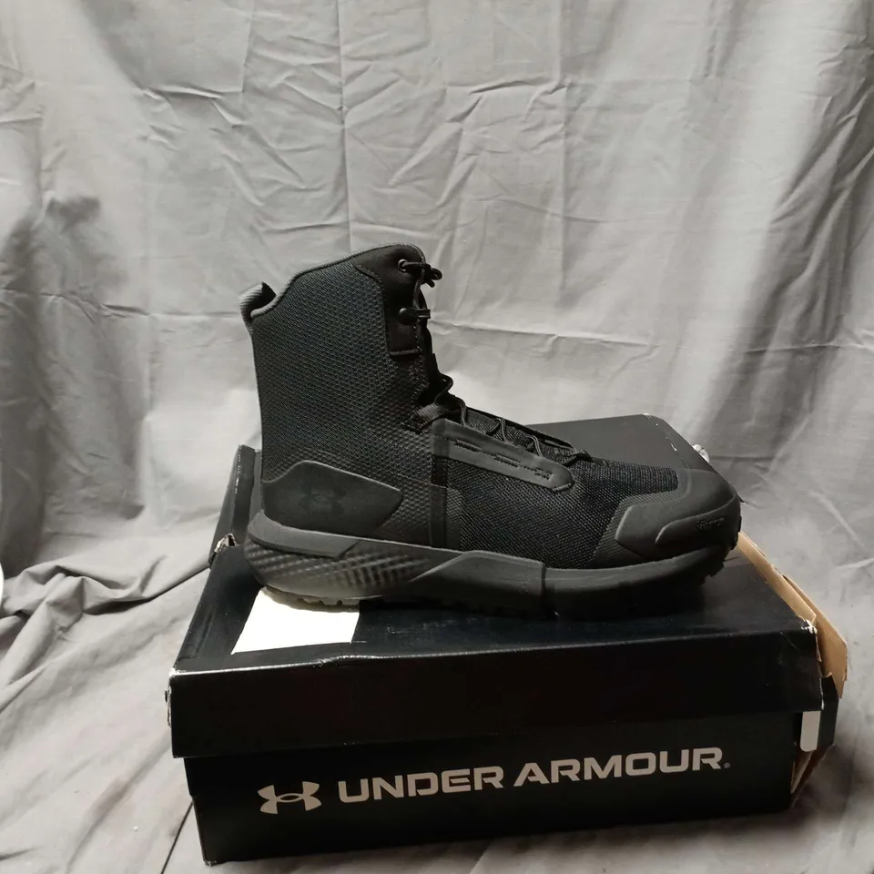 UNDER ARMOUR CHARGED VALSETZ ZIP - BLACK HIGH-TOP BOOTS – MEN'S UK SIZE 10