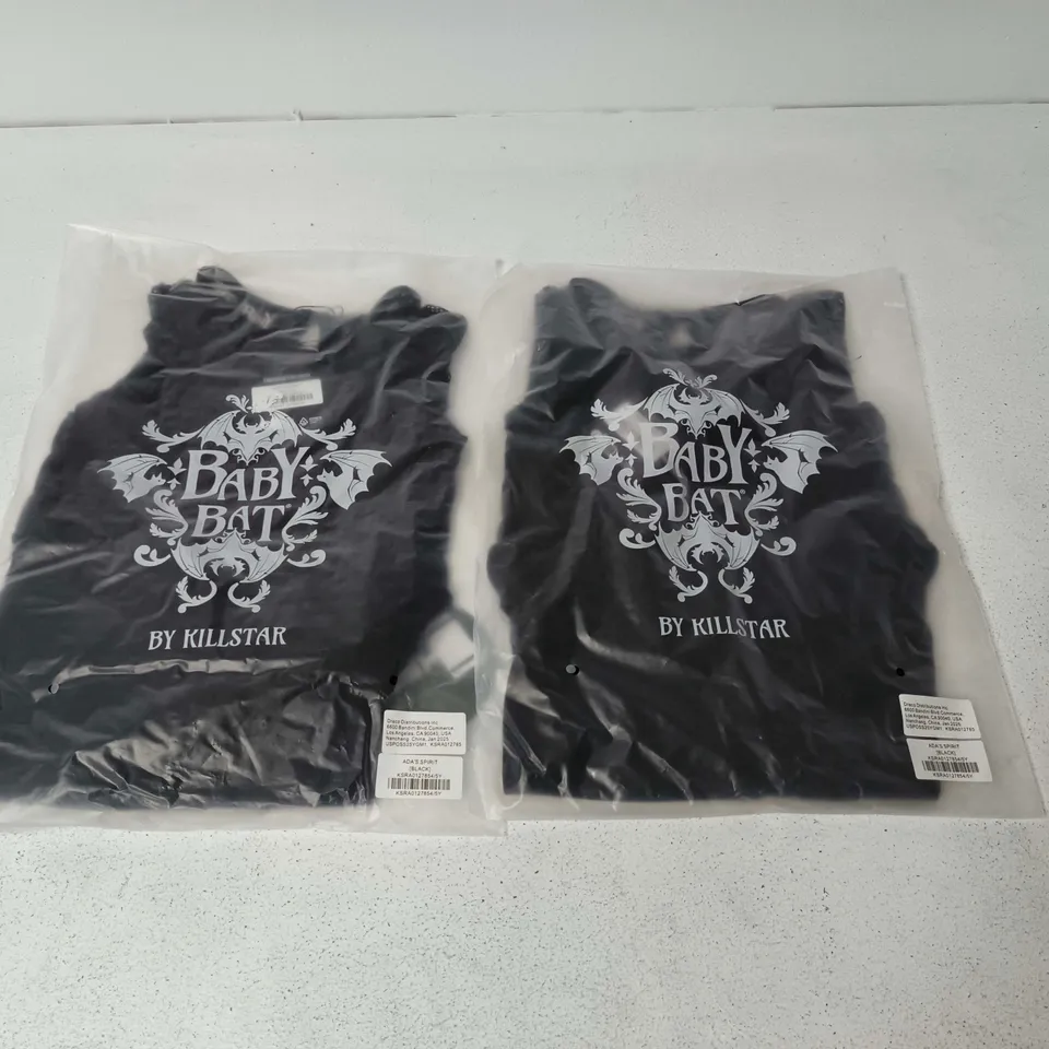 LOT OF APPROXIMATELY 45 BRAND NEW KILLSTAR ADA'S SPIRIT ITEMS IN BLACK - MAINLY SIZE 5Y