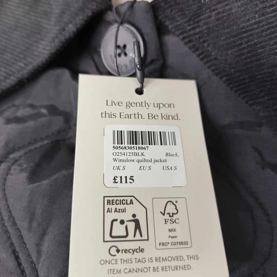 NOBODY'S CHILD QUILTED JACKET – BLACK, UK S