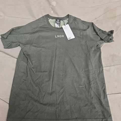 LNDR HERE TODAY UNISEX TEE – FOREST GREEN, SIZE M/L