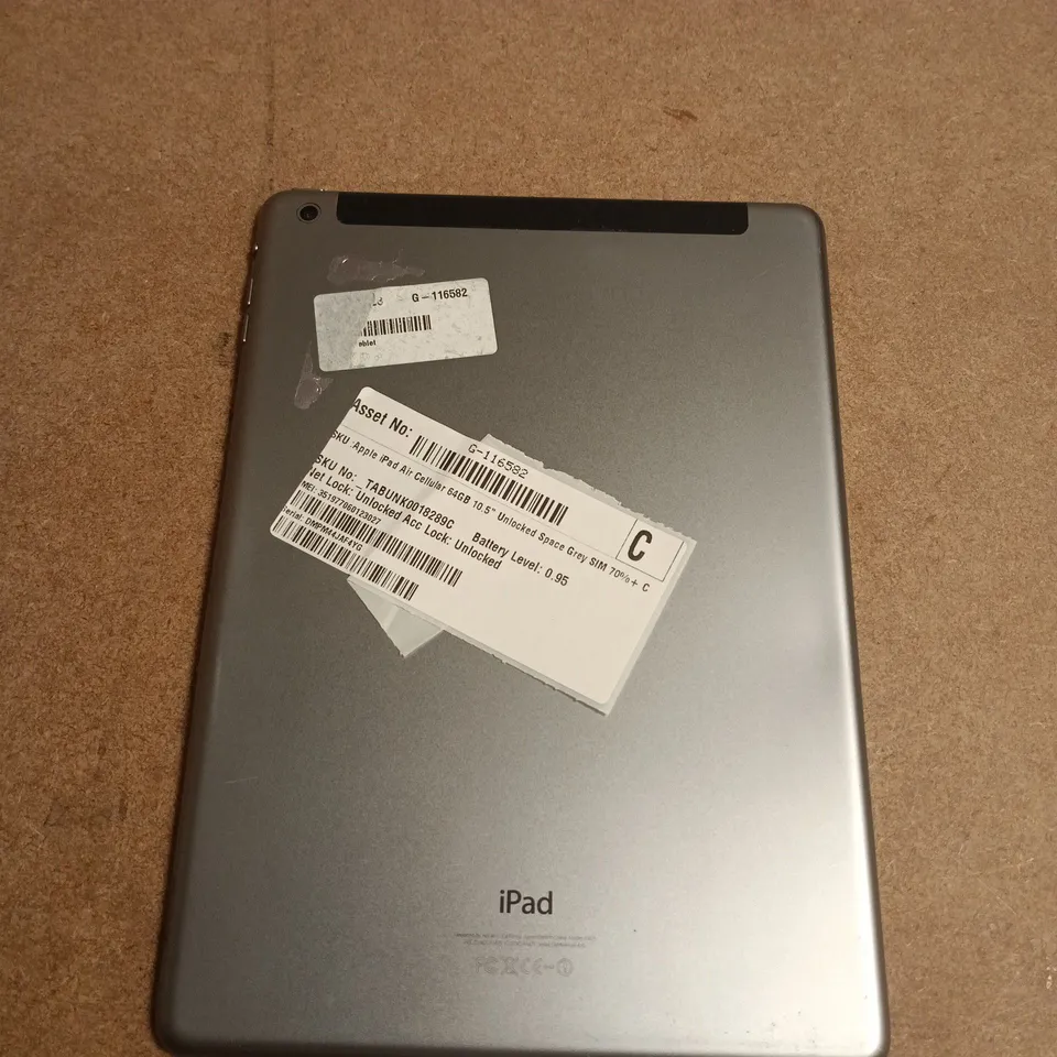APPLE IPAD AIR 64GB CELLULAR – SPACE GREY