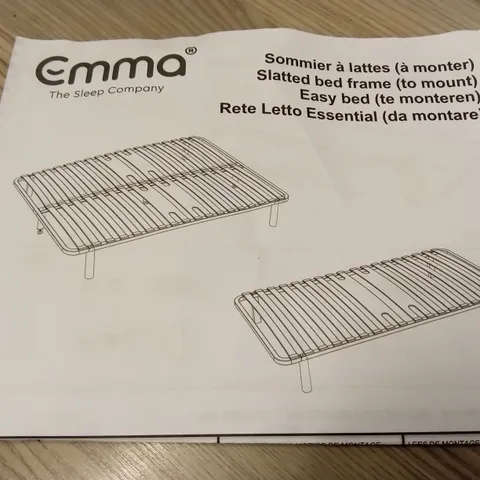 BRAND NEW BOXED EMMA SLATTED BED FRAME - 150 x 200 KING SIZE (1 BOX)