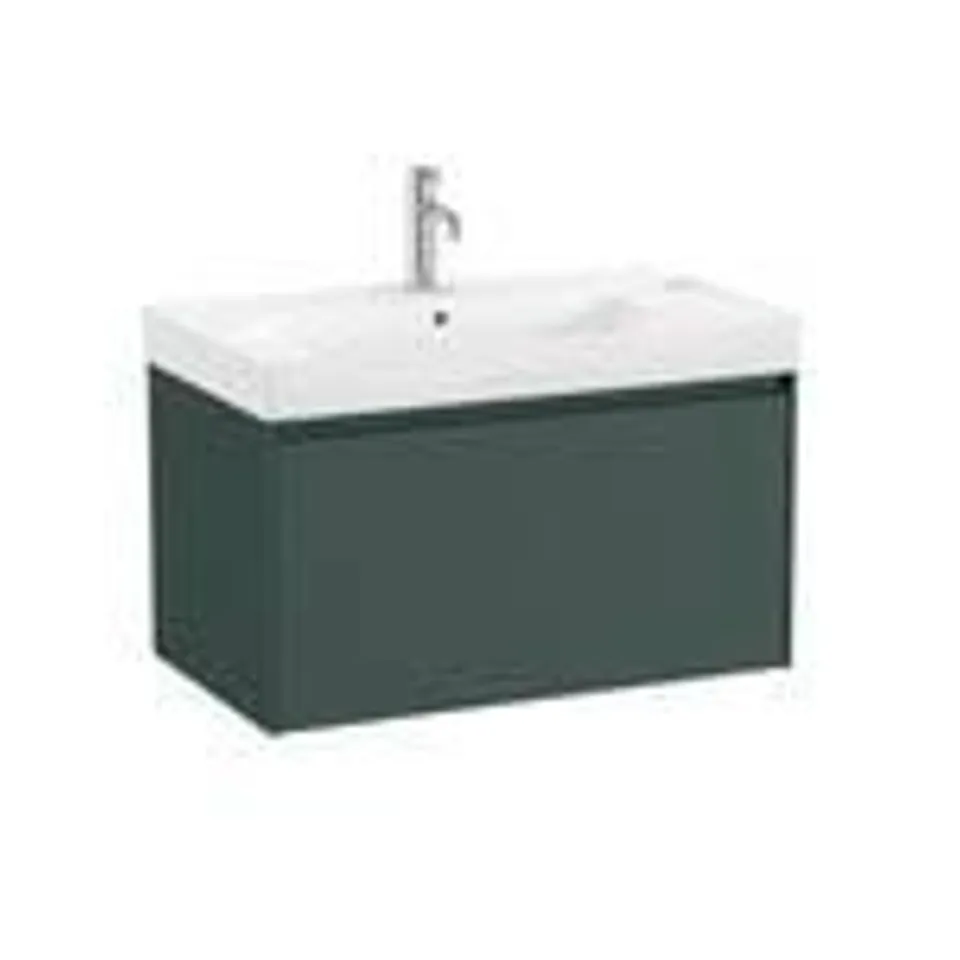 BRAND NEW BOXED ROCA ONA 100CM VANITY UNIT 1 DRAWER - MATT GREEN