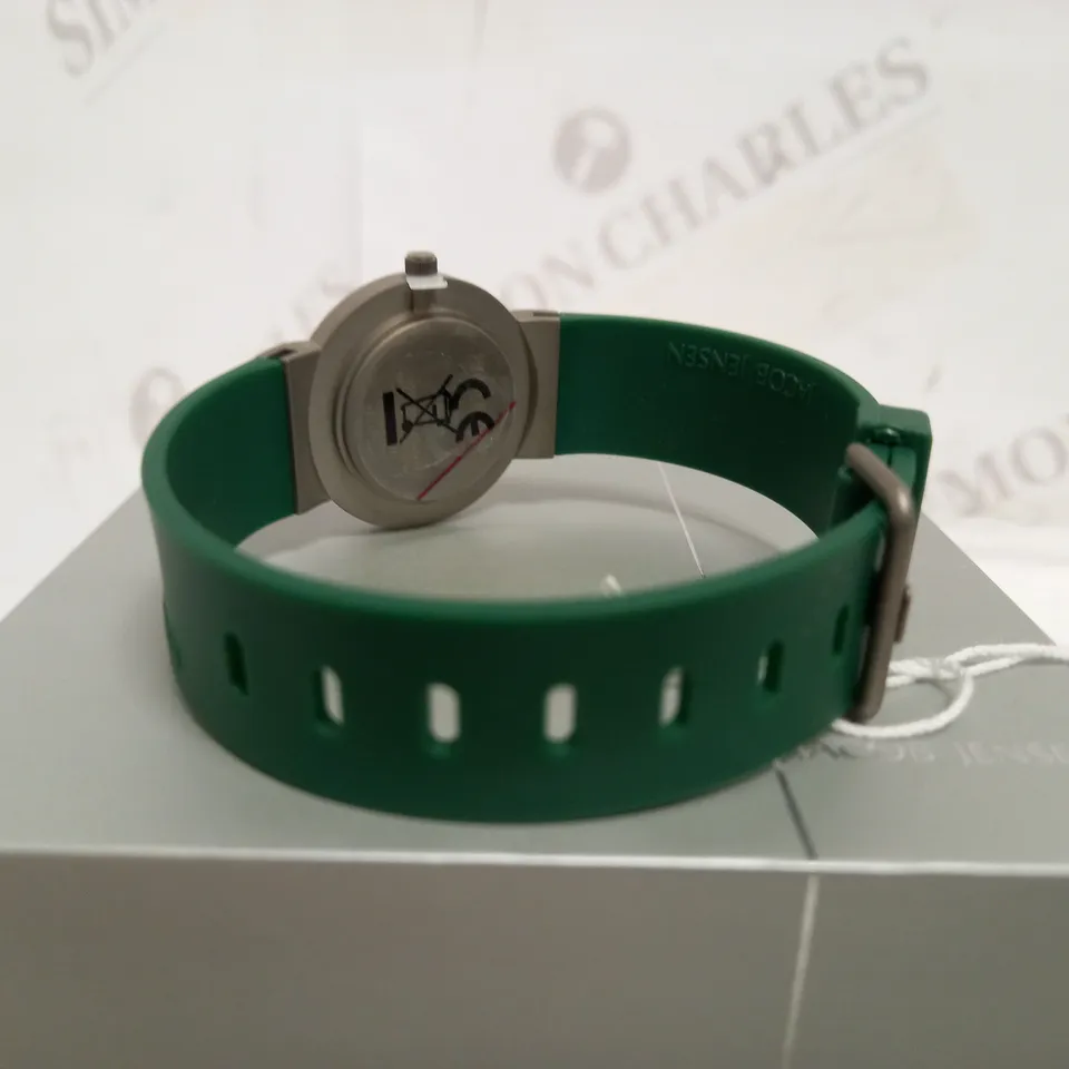 JACOB JENSEN ACRYLIC STRAP WATCH