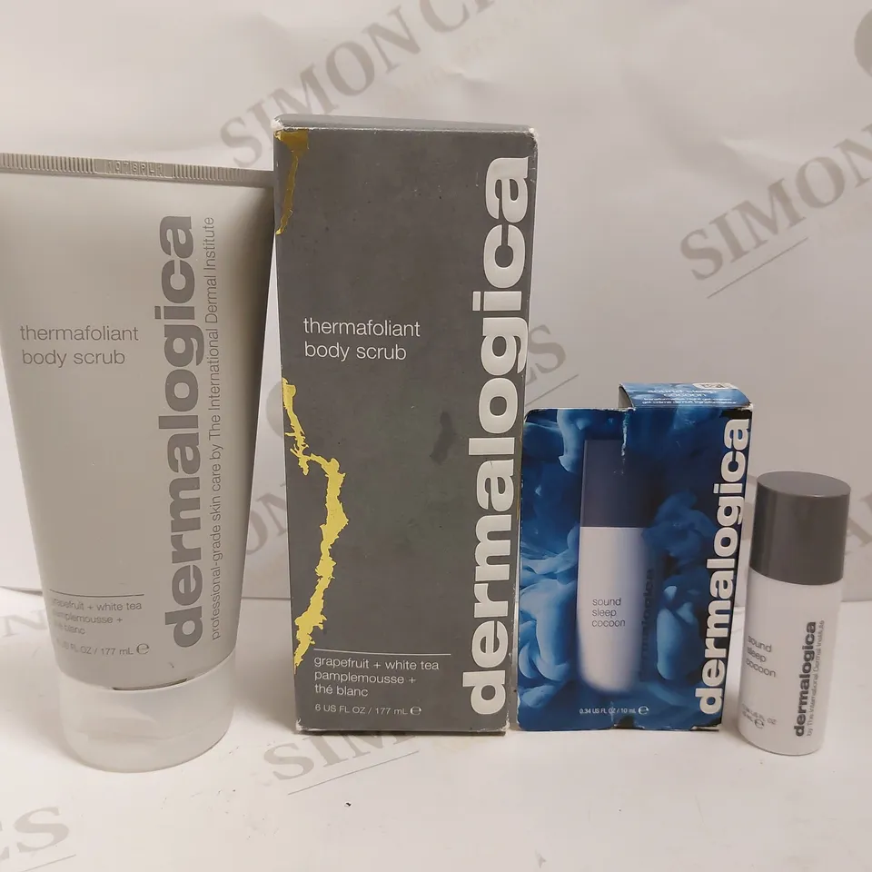 2 DERMALOGICA ITEMS TO INCLUDE BODY SCRUB AND SOUND SLEEP COCOON
