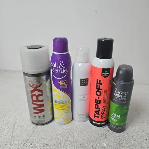 APPROXIMATELY 15 ASSORTED AEROSOLS TO INCLUDE RITUALS THE RITUAL OF SAKURA FOAMING SHOWER GEL, WRX MULTI-PURPOSE SPRAY PAINT, SOFTA & GENTLE CITRUS TWIST, ETC - COLLECTION ONLY