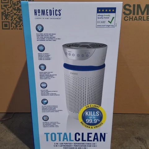 LOT OF 2 BOXED HOMEDICS TOTAL CLEAN AIR PURIFIERS