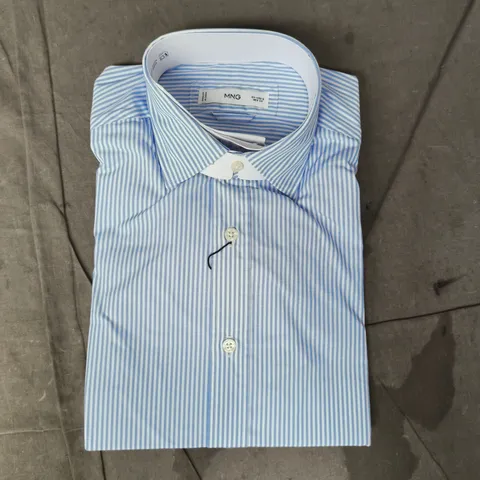 MANGO STRIPED SHIRT IN BLUE/WHITE SIZE SMALL