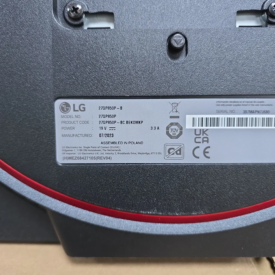 LG 27GP850P-B 27-INCH GAMING MONITOR