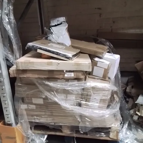 PALLET OF ASSORTED HOUSEHOLD GOODS AND PRODUCTS TO INCLUDE;FOLDING TABLE,HOSE,VACUUM CLEANER 