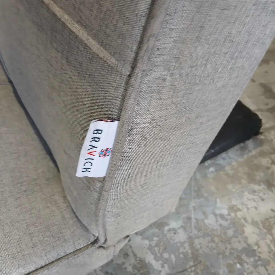 BRAVICH GREY FABRIC CLICK CLACK SOFABED