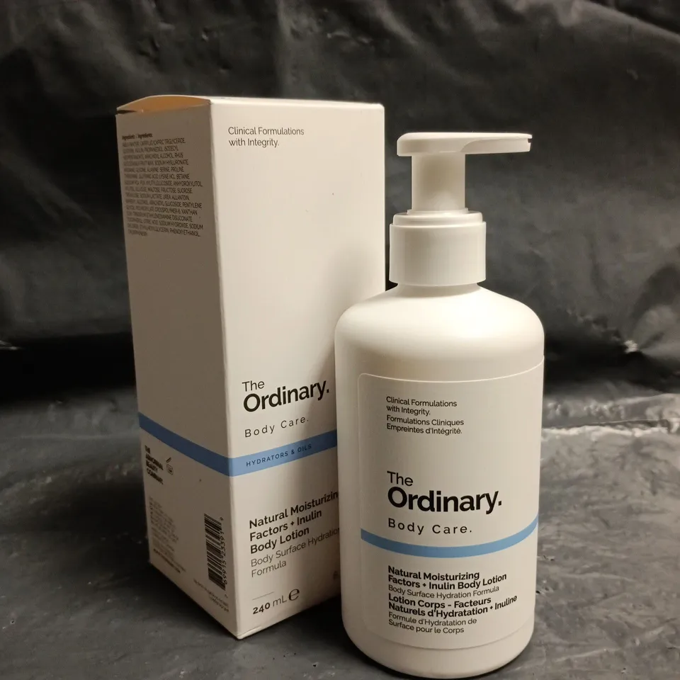 THE ORDINARY NATURAL MOISTURIZING FACTORS + INULIN BODY LOTION (240ML)