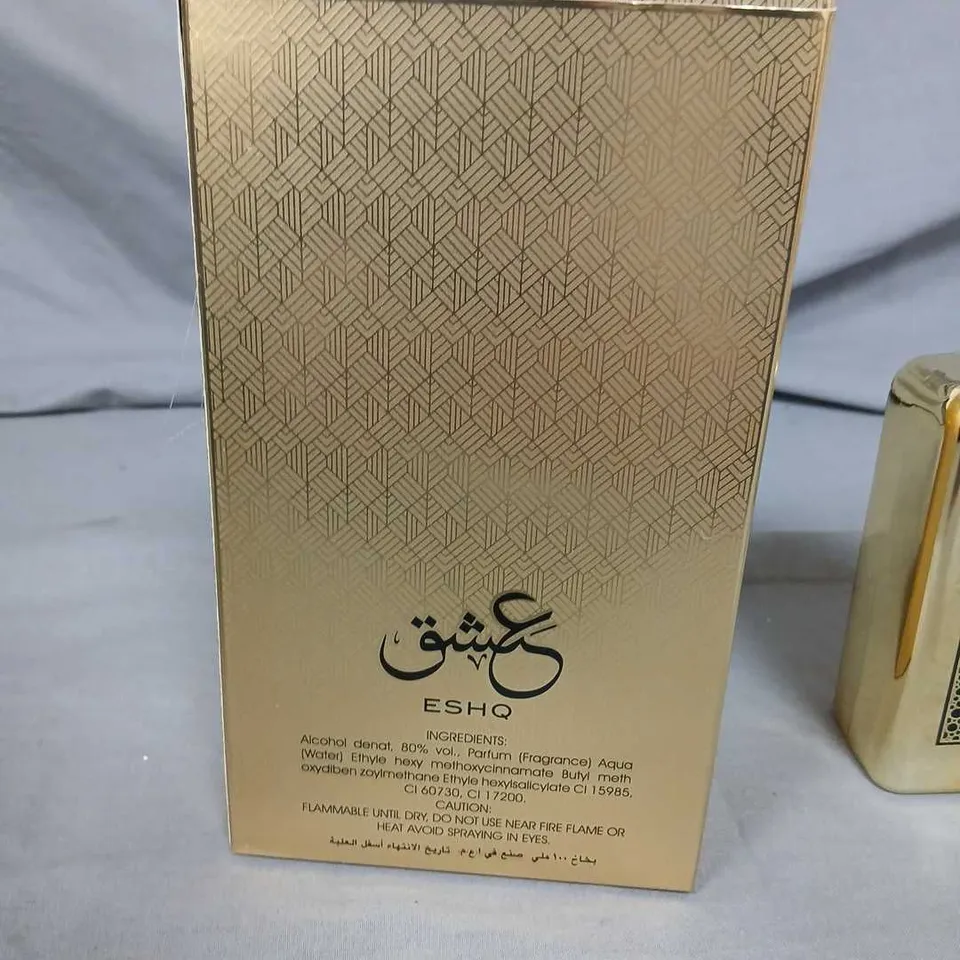 SIX BOXED NUSUK ESHQ EAU DE PARFUM 100 ML – GOLD BOTTLE WITH BOX