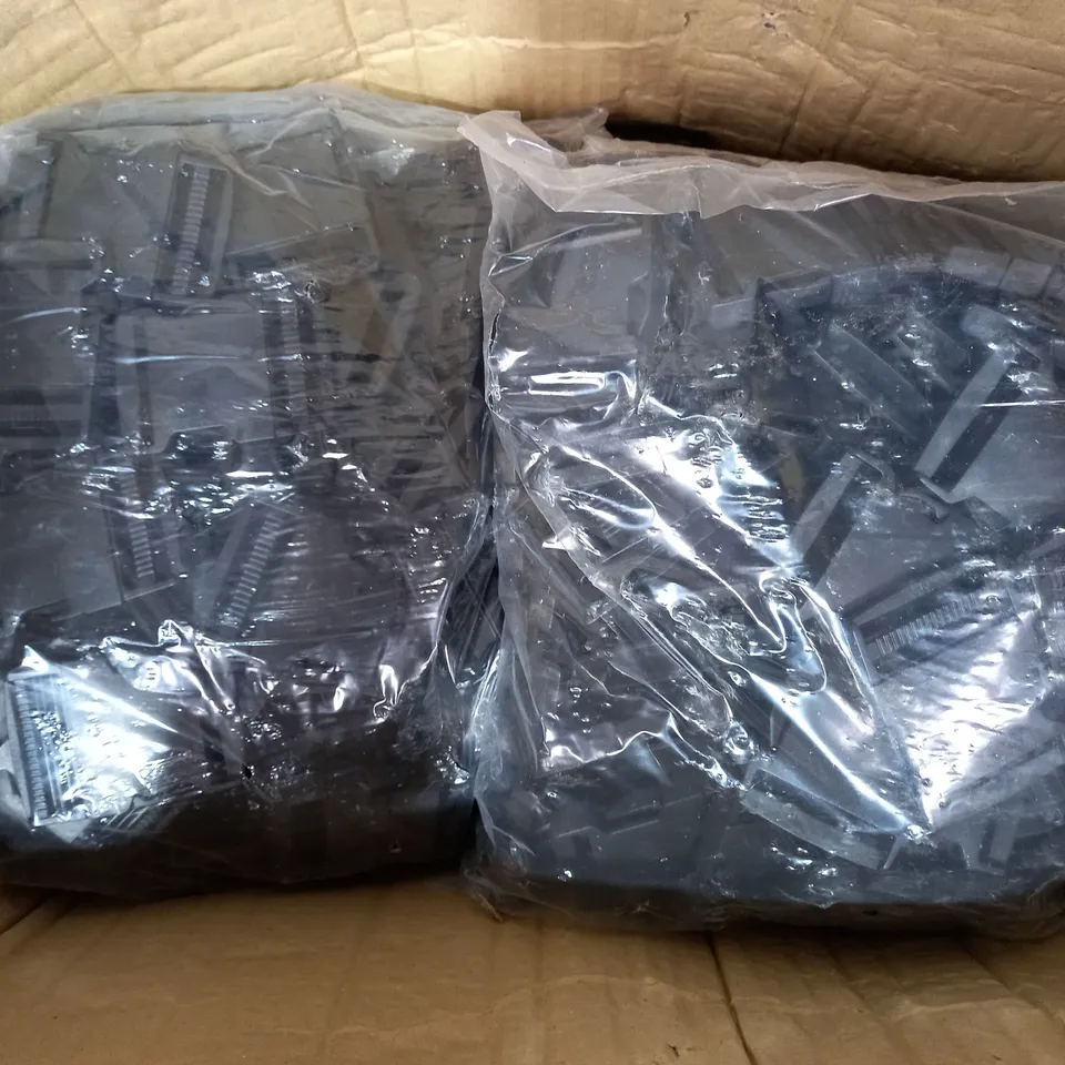 BOX OF APPROXIMATELY 12 PACKS OF DESIGNER BLCK BUCKLES