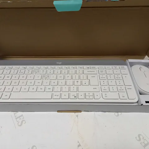 LOGITECH WHITE SLIM COMBO KEYBOARD
