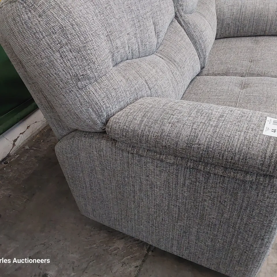 QUALITY BRITISH DESIGNER G PLAN STRATFORD TWO SEATER SOFA COPPICE ASH FABRIC 