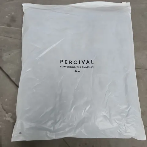 BAGGED PERCIVAL COLLINS BOXY KNITTED POLO IN BLUE - LARGE