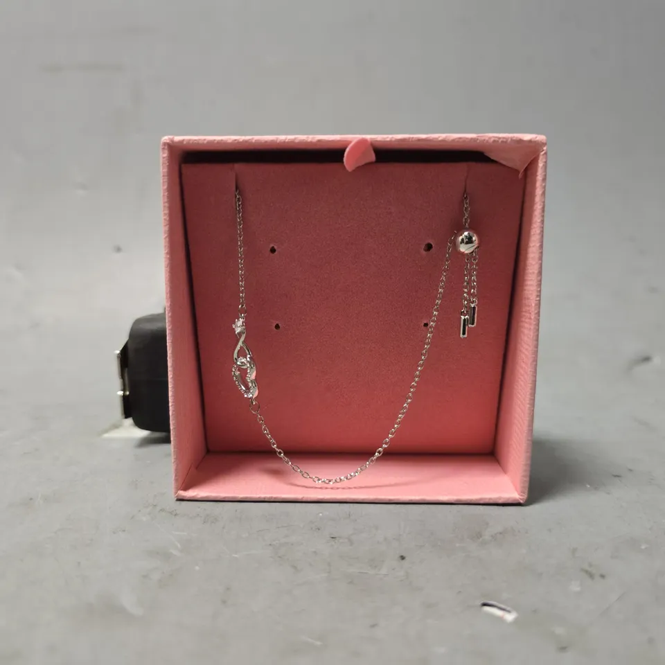 BOXED SWAROVSKI INFINITY HEART BRACELET 