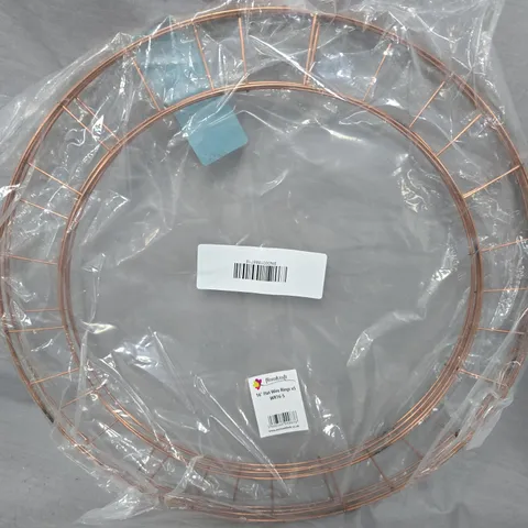 FLORALCRAFT 16" FLAT WIRE RINGS X5 – COPPER CRAFT RING FRAMES 