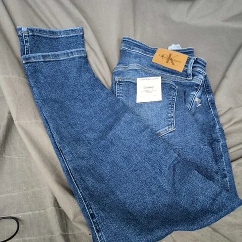 CALVIN KLEIN JEANS SKINNY JEANS – MEN'S BLUE DENIM, EU 38 / UK 10, INSEAM 32