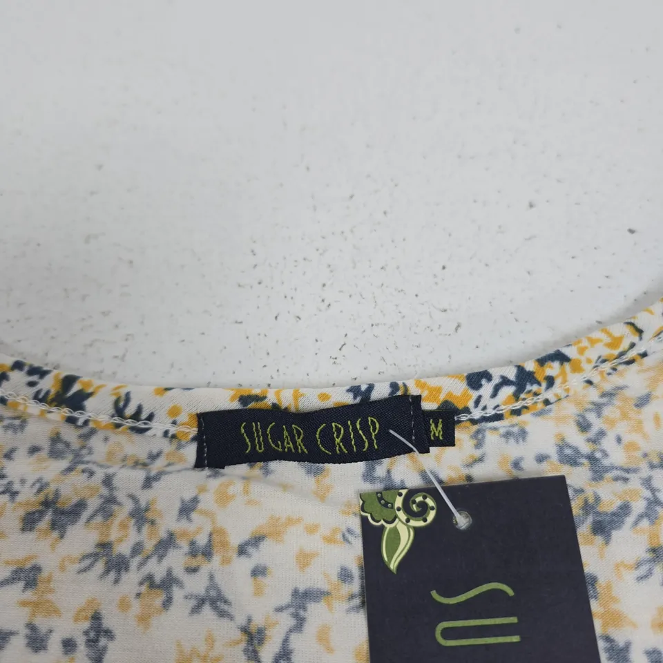 SUGAR CRISP FLORAL PRINT BLOUSE – WOMEN'S, SIZE M