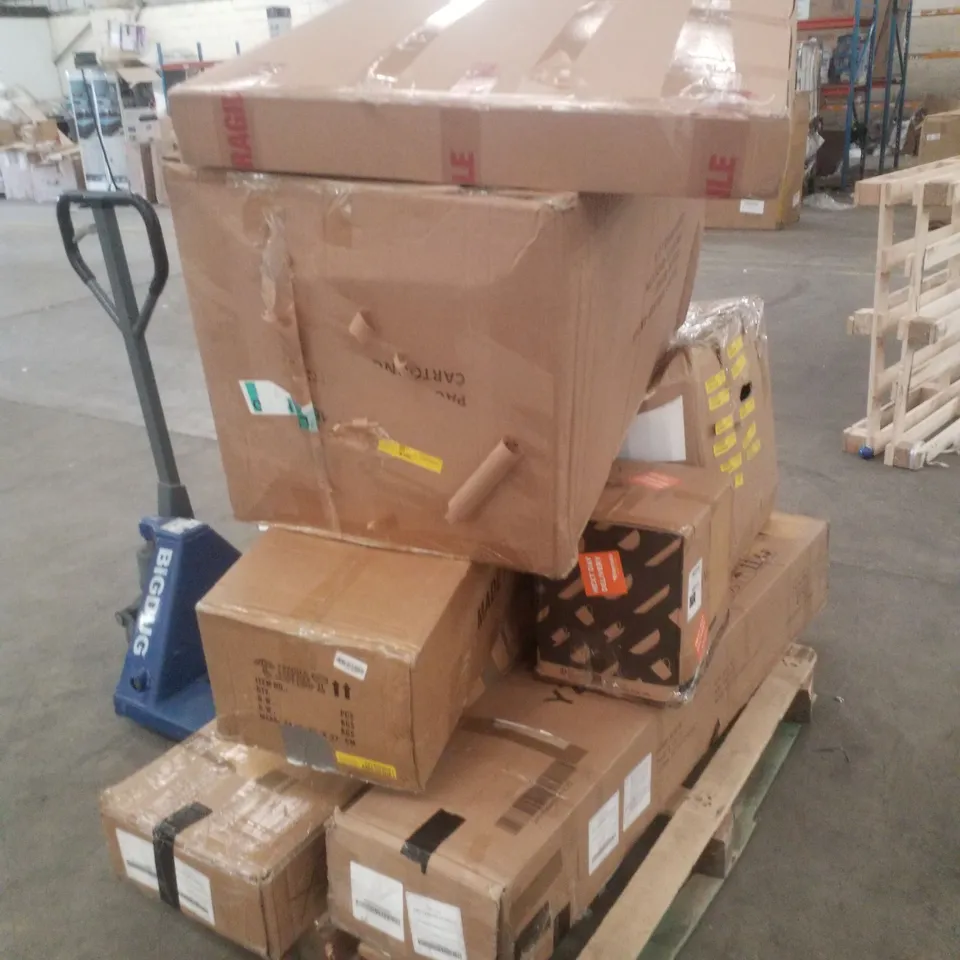 PALLET CONTAINING ASSORTED FLATPACK FURNITURE PARTS 
