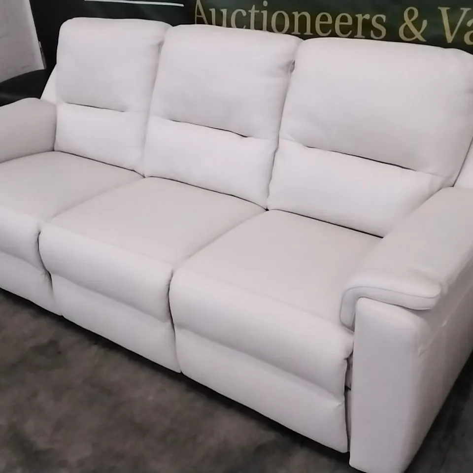 QUALITY ITALIAN DESIGNER AVOLA LARGE SOFA CREAM LEATHER