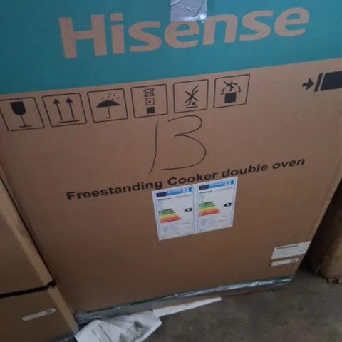 BOXED HISENSE BLACK ELECTRIC COOKER HDE3211BBUK