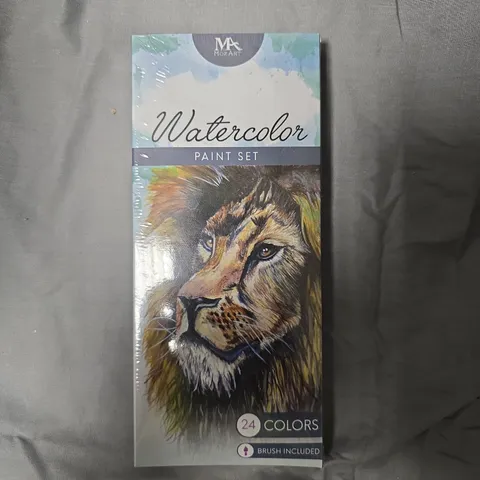 MozArt Watercolor Paint Set – 24 Colors, Brush Included APPROXIMATELY 10 PCS