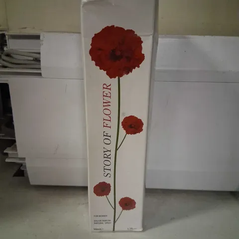 BOXED AND SEALED  FINE PERFUMERY STORY OF THE FLOWER EAU DE PARFUM 50ML