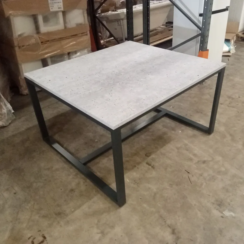 BRAND NEW BOXED DENIM HIGH LEVEL TABLE, 120 x 130cm (2 BOXES)