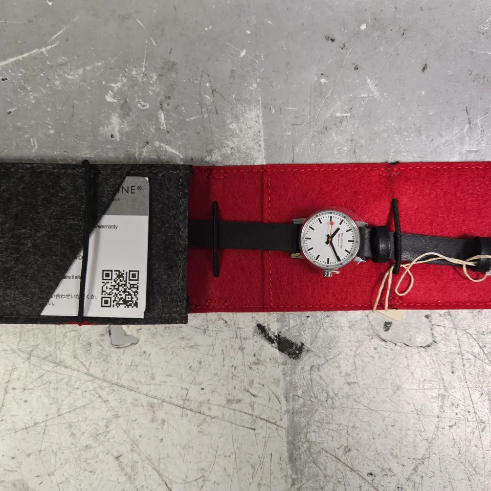 MONDAINE THIN STRAP WATCH
