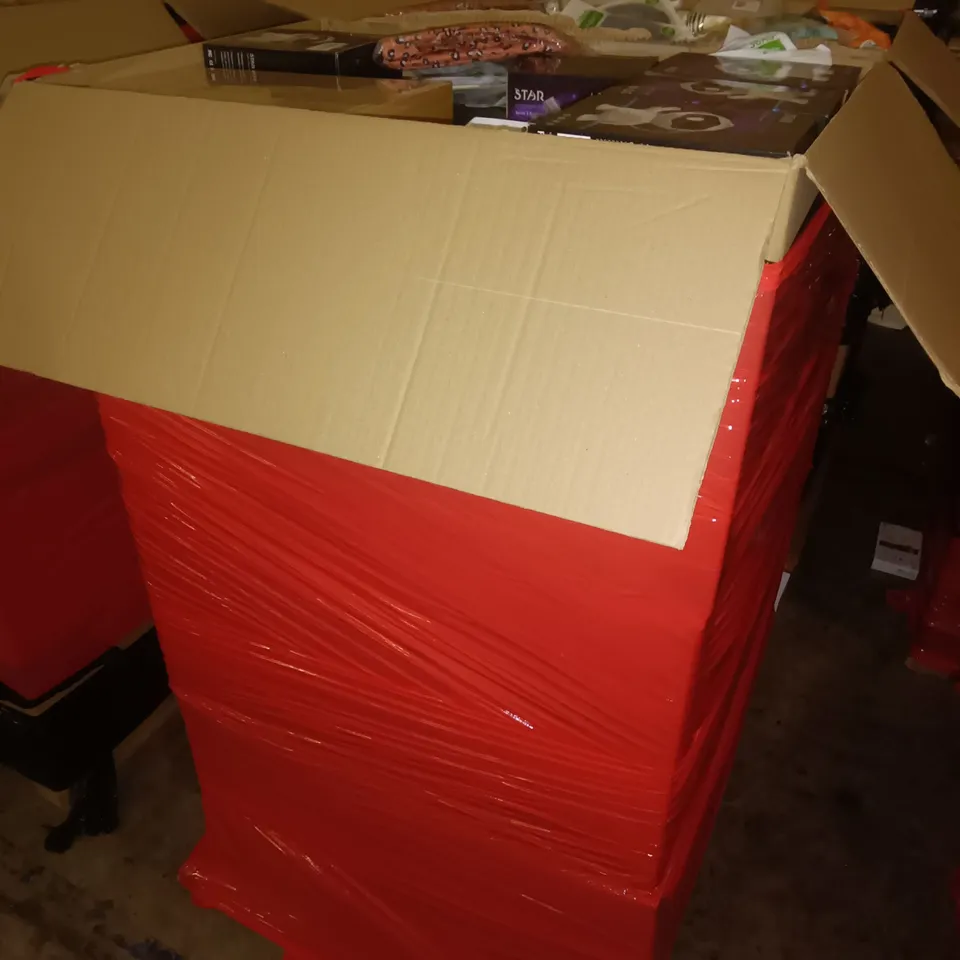 PALLET OF ASSORTED ITEMS TO INCLUDE MULTIPLE ASTRONAUT AMBIENT LIGHTS, USB CABLES AND CUTLERY TRAYS
