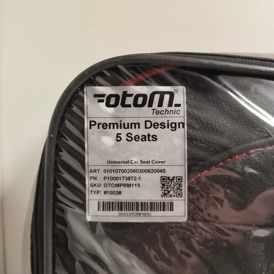 OTOM UNIVERSAL CAR SEAT COVER SET FOR 5 SEATS – PREMIUM DESIGN
