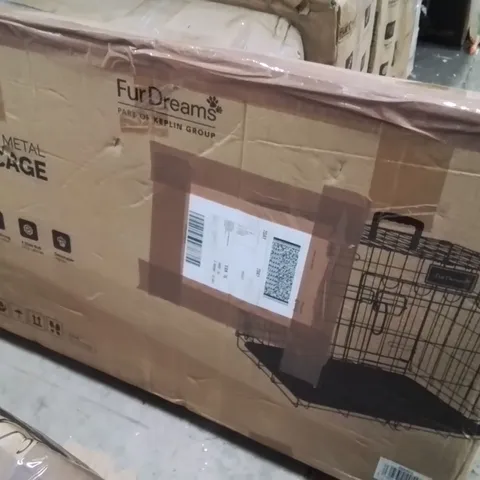 BOXED KEPLIN 30INCH FOLDING METAL DOG CAGE 