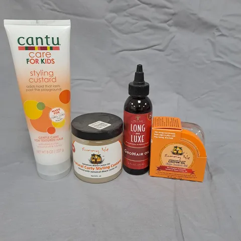 BOX OF APPROXIMATELY 15 ASSORTED HAIR CARE PRODUCTS TO INCLUDE CANTU CARE FOR KIDS, AS I AM AND SUNNY ISLE