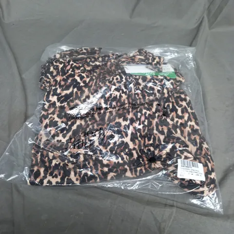 SEALED NOBODYS CHILD JERSEY BROWN ADRIAN MIDI DRESS SHELLEY ANIMAL - UK 16