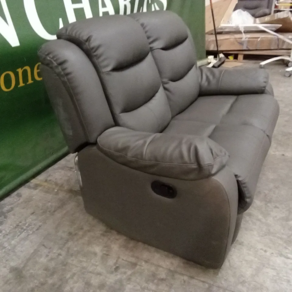 ROTHBURY LUXURY FAUX LEATHER HIGH BACK 2 SEATER MANUAL RECLINER SOFA RRP £629