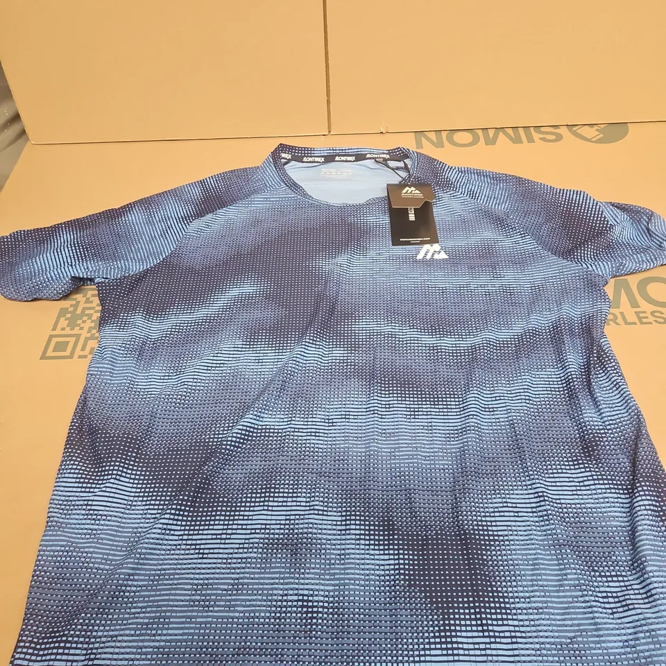 MONTIREX BLUE GYM TOP SIZE 2XL