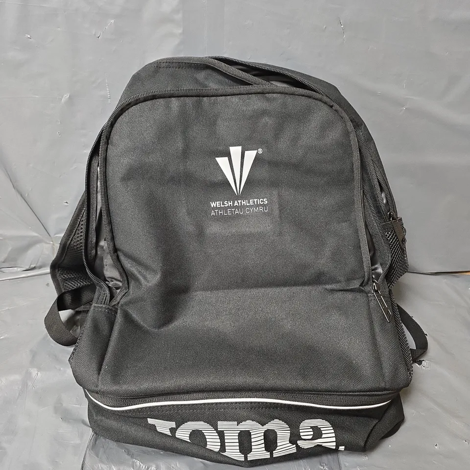 JOMA WELSH ATHLETICS BLACK BACKPACK 