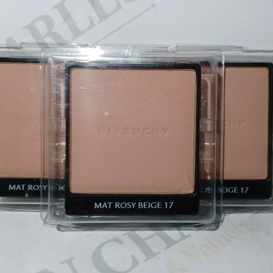 BOX OF APPROX 10 GIVENCHY POWDER FOUNDATION TESTERS - 17 MAT ROSY BEIGE 