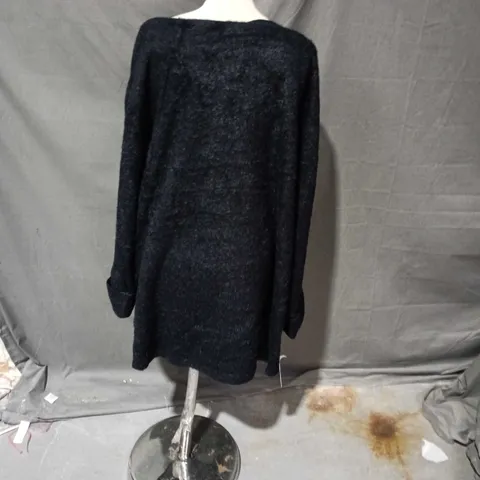 ASOS WOMENS BLACK WOOL DRESS SIZE 20