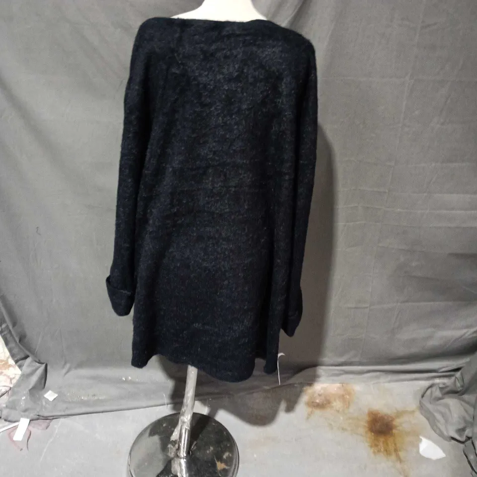 ASOS WOMENS BLACK WOOL DRESS SIZE 20