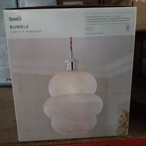 BOXED DUNELM BUMBLE EASY-FIT PENDANT 