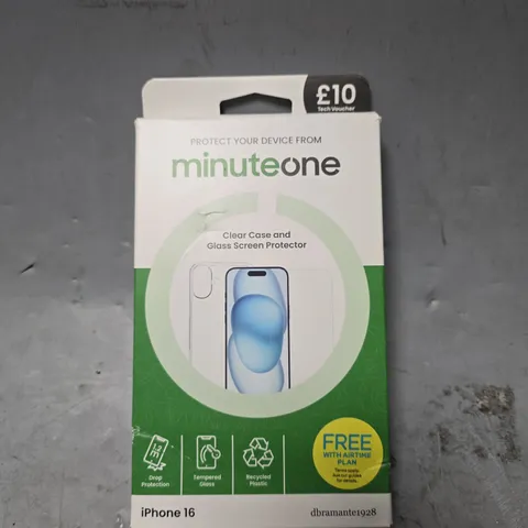 BOX OF APPROXIMATELY 30 MINUTE ONE IPHONE 16 CLEAR CASE