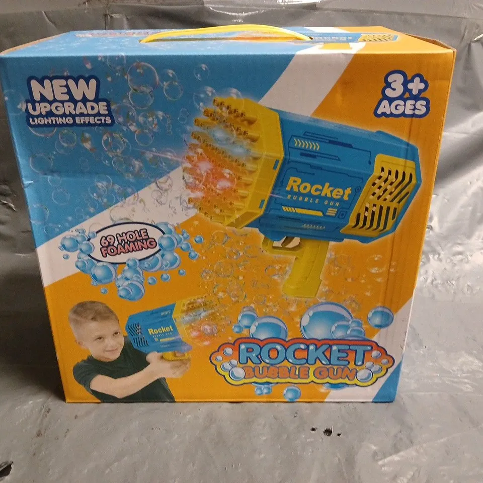 BOXED ROCKET BUBBLE GUN